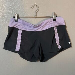 Lululemon Athletica Purple and Gray Athletic Shorts for Performance